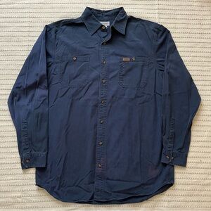 Vintage y2k Carhartt heavyweight cotton button up shirt